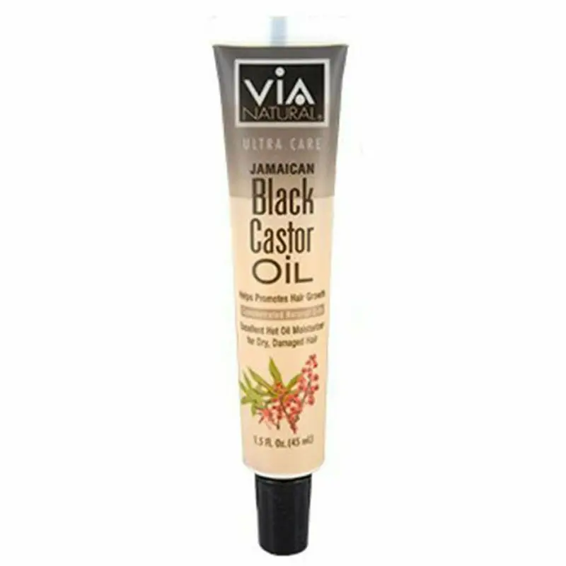 VIA Natural Jamaican Black Castor Oil – 1.5 oz Thickening & Growth Support