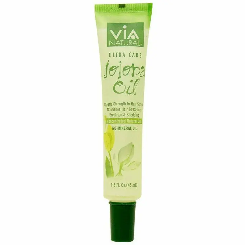 VIA Natural Jojoba Oil – 1.5 oz Cold-Pressed Skin & Hair Serum