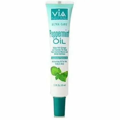 VIA Natural Peppermint Essential Oil – 1.5 oz Pure Aromatherapy Oil