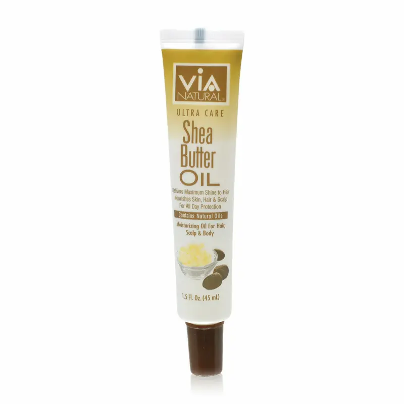 VIA Natural Ultra-Care Shea Butter Oil – 1.5 oz Nourishing Hair & Skin Treatment