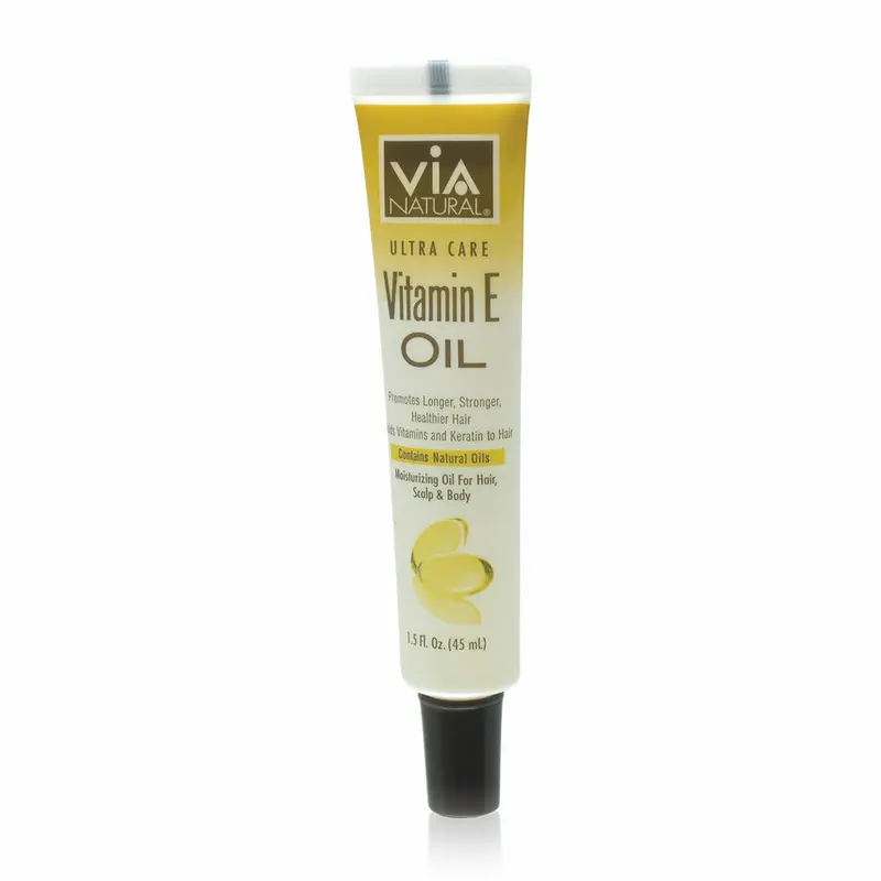 VIA Natural Ultra-Care Vitamin E Oil – 1.5 oz Antioxidant-Rich Conditioning Treatment