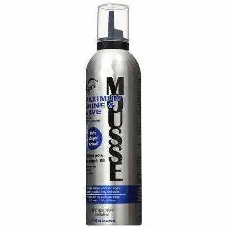 Vigorol Maximum Shine & Wave Mousse – 12 Fl Oz Volumizing Styler