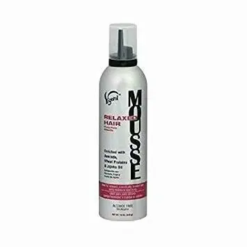 Vigorol Relaxed Hair Mousse – 12 Fl Oz Styling Foam for Smooth, Frizz-Free Hold