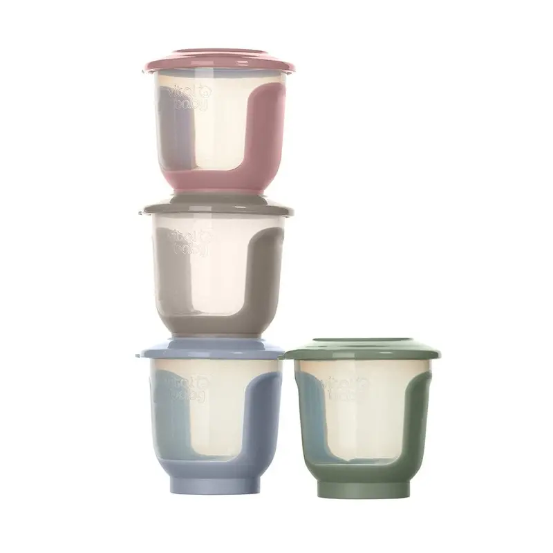 Vital Baby EarthSmart Weaning Storage Pots – 120ml, 4-Count