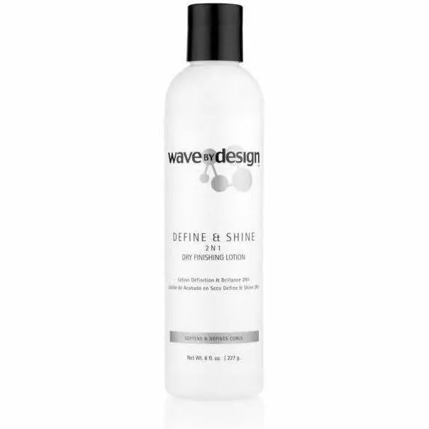 Wave by Design Define & Shine 2-in-1 Dry Finishing Lotion for Defined, Shiny Style