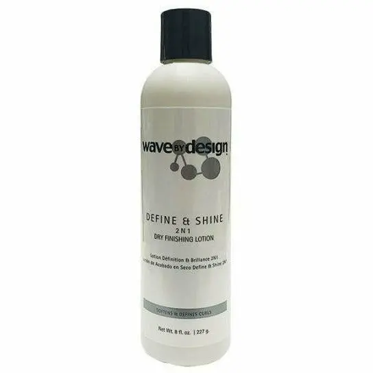 Wavebydesign Define & Shine Curl Activator – 8 oz Cream-Gel Hybrid for Clarity & Gloss