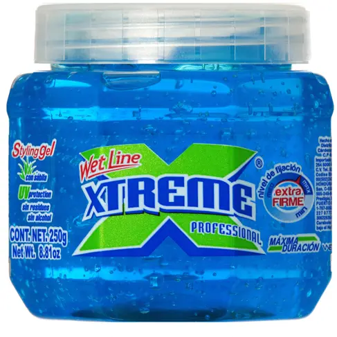 Wet Line Xtreme Blue Styling Gel – 8.82 Fl Oz High-Shine, Maximum-Hold Gel