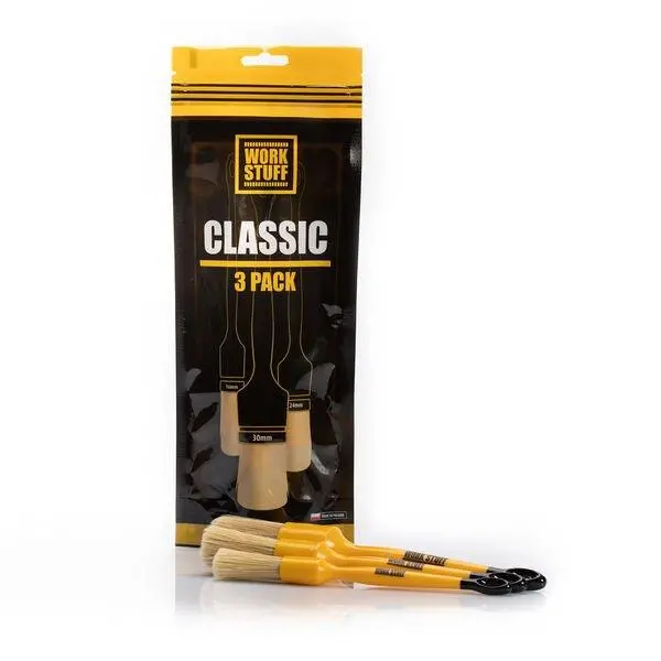 WORK STUFF Classic Detailing Brush Set (3-Pack)