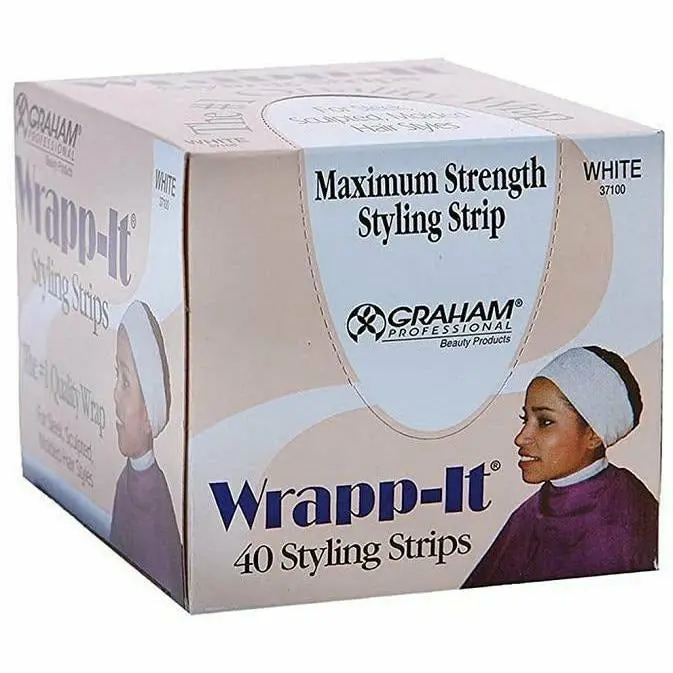 Wrapp-It Maximum Strength Styling Strips – 40 ct, White