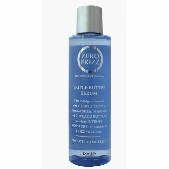 Zero Frizz Triple Butter Serum – Lightweight Shine & Sealant for Frizz-Free Hair