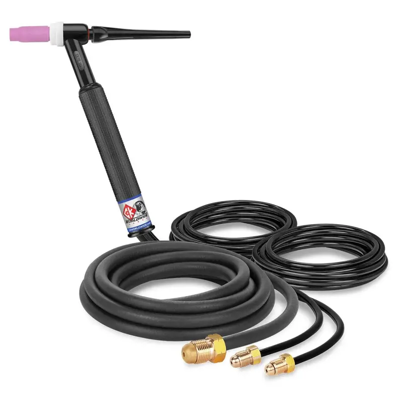Ck Worldwide Ck18-12-R 400A Water-Cooled Tig Torch – Rigid Head, 12.5-Foot Cables 1